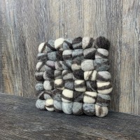 Rock Big Ball Square Trivet